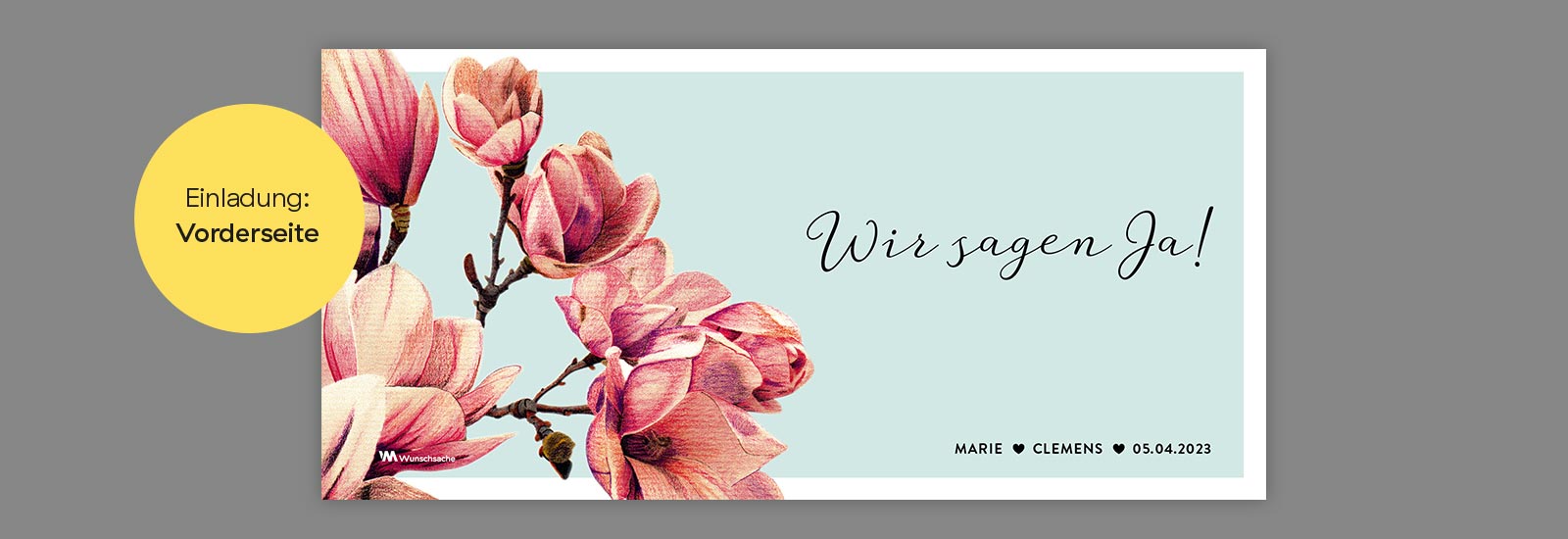 Hochzeit Einladungskarte: Spring Flower - Cover